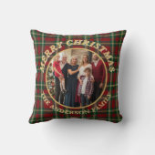 Ralph Lauren Tartan Plaid Family Photo Christmas クッション (裏面)