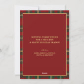 Ralph Lauren Tartan Plaid Family Photo Christmas シーズンカード (裏面)