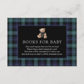 Ralph Teddy Bear Navy Green Plaid Books For Baby エンクロージャーカード (正面)
