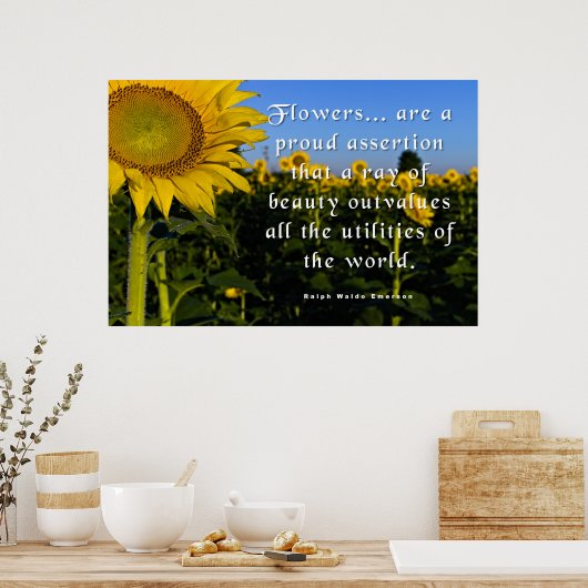 Ralph Waldo Emerson Quote ポスター (キッチン)