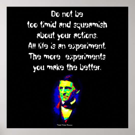 Ralph Waldo Emerson - Words of Wisdom ポスター (正面)