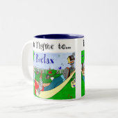 - Ralphieをリラックスするタイム(時間) ツートーンマグカップ (正面左)