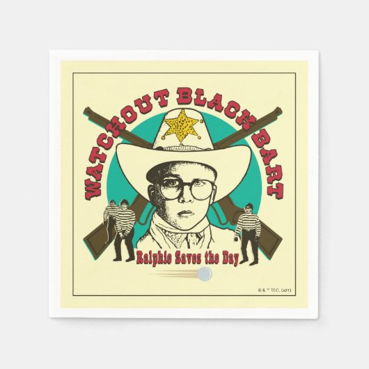 Ralphie Saves the Day スタンダードカクテルナプキン (正面)