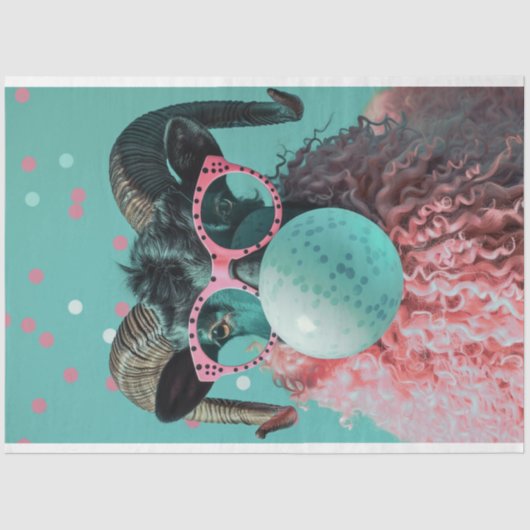 Ramのバ吹ブルガムのデコペティッシュペーパー 薄葉紙 (正面)