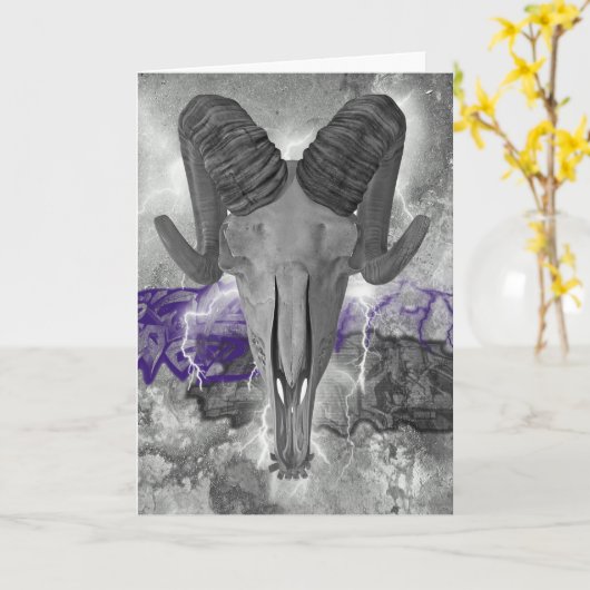 Ramスカルカード カード (黄色い花)