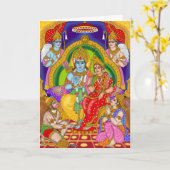 Ram Darbar Greeting Card カード (黄色い花)