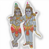 Ram & Krishna Sticker シール (正面)