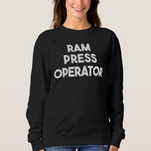 Ram Press Operator スウェットシャツ (正面)
