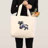 Ram Sign Sky Tote Bag ラージトートバッグ (正面(商品))