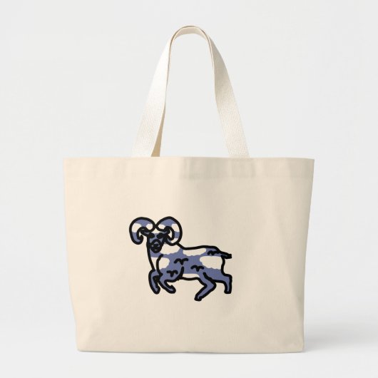 Ram Sign Sky Tote Bag ラージトートバッグ (正面)