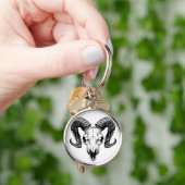 Ram skull キーホルダー (手)