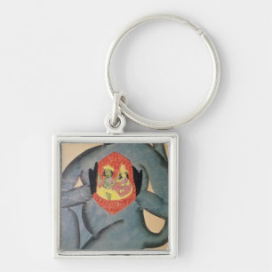 RamaおよびSitaを明らかにするHanuman キーホルダー