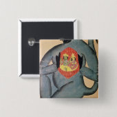 RamaおよびSitaを明らかにするHanuman 缶バッジ (正面&裏面)