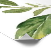 Rama de oliva moderna salve la fecha ポスター (角)