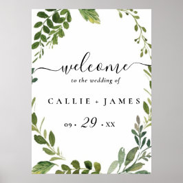 Rama de oliva moderna salve la fecha ポスター