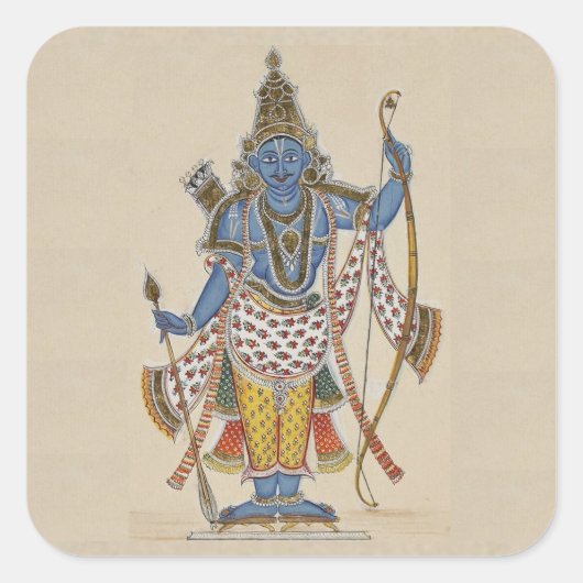 Rama - holding arrows スクエアシール (正面)