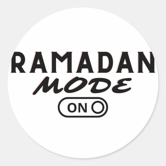 RamadanモードON -2023- ラウンドシール (正面)