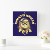 Ramadan 2026 clock スクエア壁時計 (ホーム)