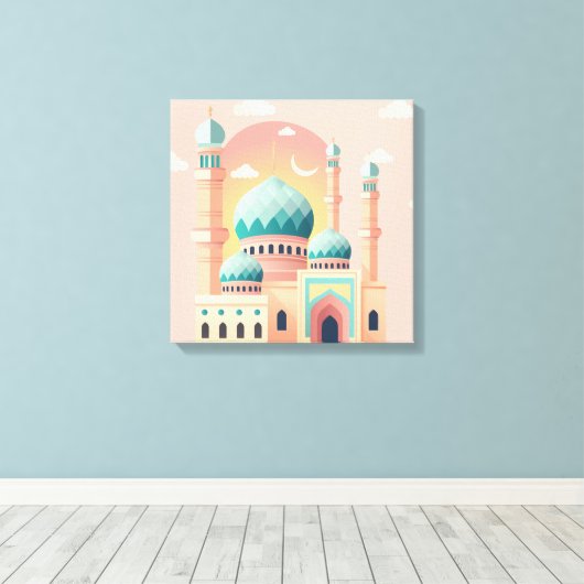 Ramadan Celebration Wall Print  キャンバスプリント (インサイチュ (ウッドフロア))