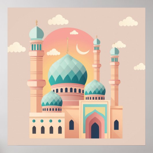 Ramadan Celebration Wall Print  ポスター (正面)