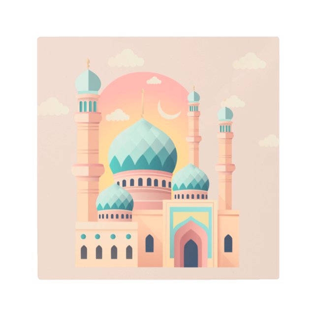 Ramadan Celebration Wall Print  メタルプリント (正面)