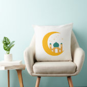 Ramadan Crescent Moon Mosque Pillow クッション (椅子)