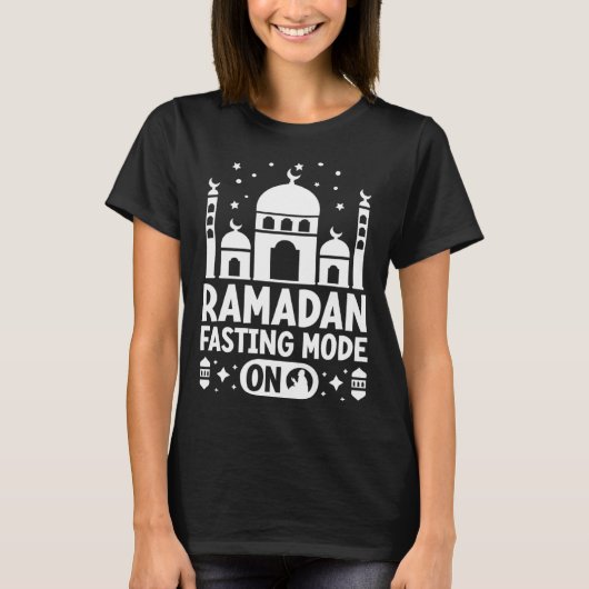 Ramadan Fasting Mode On Allah Religion Koran Islam Tシャツ (正面)