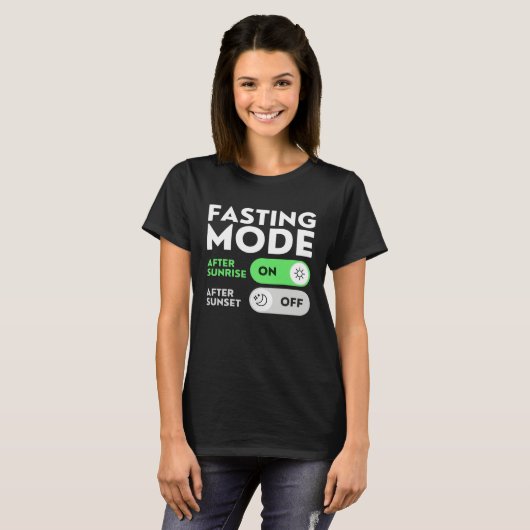 Ramadan Fasting Mode On Happy Ramadan Islamic 2023 Tシャツ (正面フル)