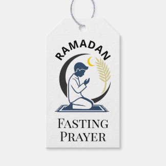Ramadan Fasting Prayer Man Islamic Vector Graphic  ギフトタグ