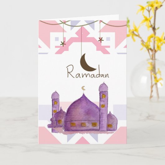 Ramadan  Greeting Card カード (黄色い花)