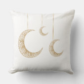 Ramadan Hanging Crescent Moons Pillow クッション (正面)