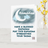 Ramadan - Holy Month Blessings カード (黄色い花)