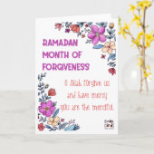 Ramadan - Holy Month Blessings カード (黄色い花)