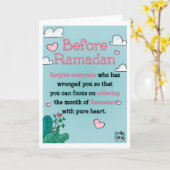 Ramadan - Holy Month Blessings カード (黄色い花)