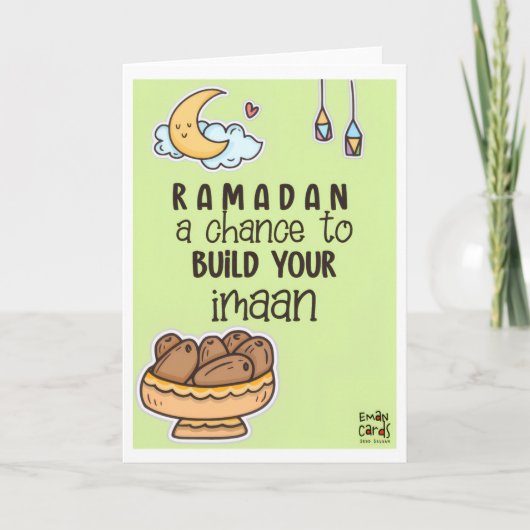 Ramadan - Holy Month Blessings - Cute カード (正面)