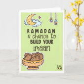 Ramadan - Holy Month Blessings - Cute カード (黄色い花)
