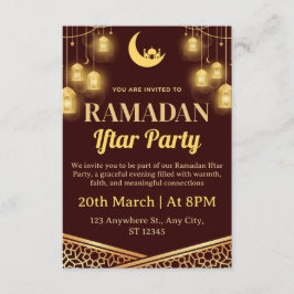 Ramadan Iftar Invitation Card 招待状