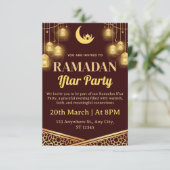 Ramadan Iftar Invitation Card 招待状 (スタンド正面)