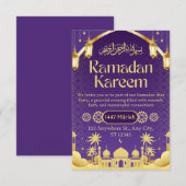 Ramadan Iftar Invitation Card 招待状 (正面/裏面)