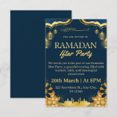 Ramadan Iftar Invitation Card 招待状 (正面/裏面)
