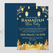 Ramadan Iftar Invitation Card 招待状 (正面/裏面)