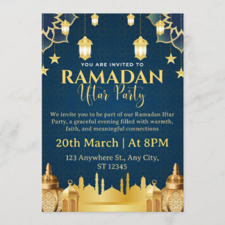 Ramadan Iftar Invitation Card 招待状