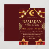 Ramadan Iftar Invitation Card 招待状 (正面/裏面)