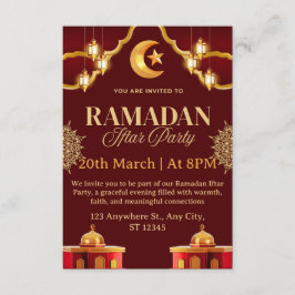 Ramadan Iftar Invitation Card 招待状