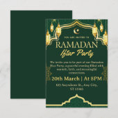 Ramadan Iftar Invitation Card 招待状 (正面/裏面)