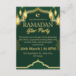 Ramadan Iftar Invitation Card 招待状