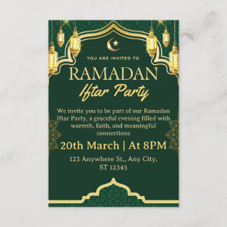 Ramadan Iftar Invitation Card 招待状