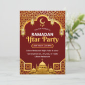 Ramadan Iftar Invitation Card 招待状 (スタンド正面)