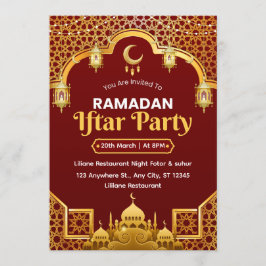 Ramadan Iftar Invitation Card 招待状