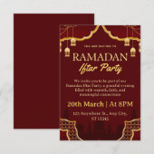 Ramadan Iftar Invitation Card 招待状 (正面/裏面)